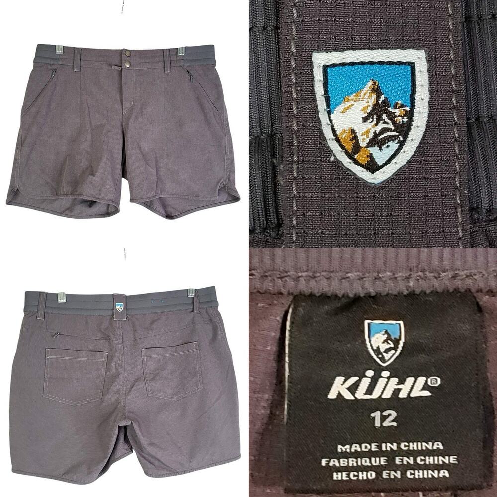 Kuhl Women’s Cargo Shorts Hiking Outdoor Size 12 Camping Gray Stretch